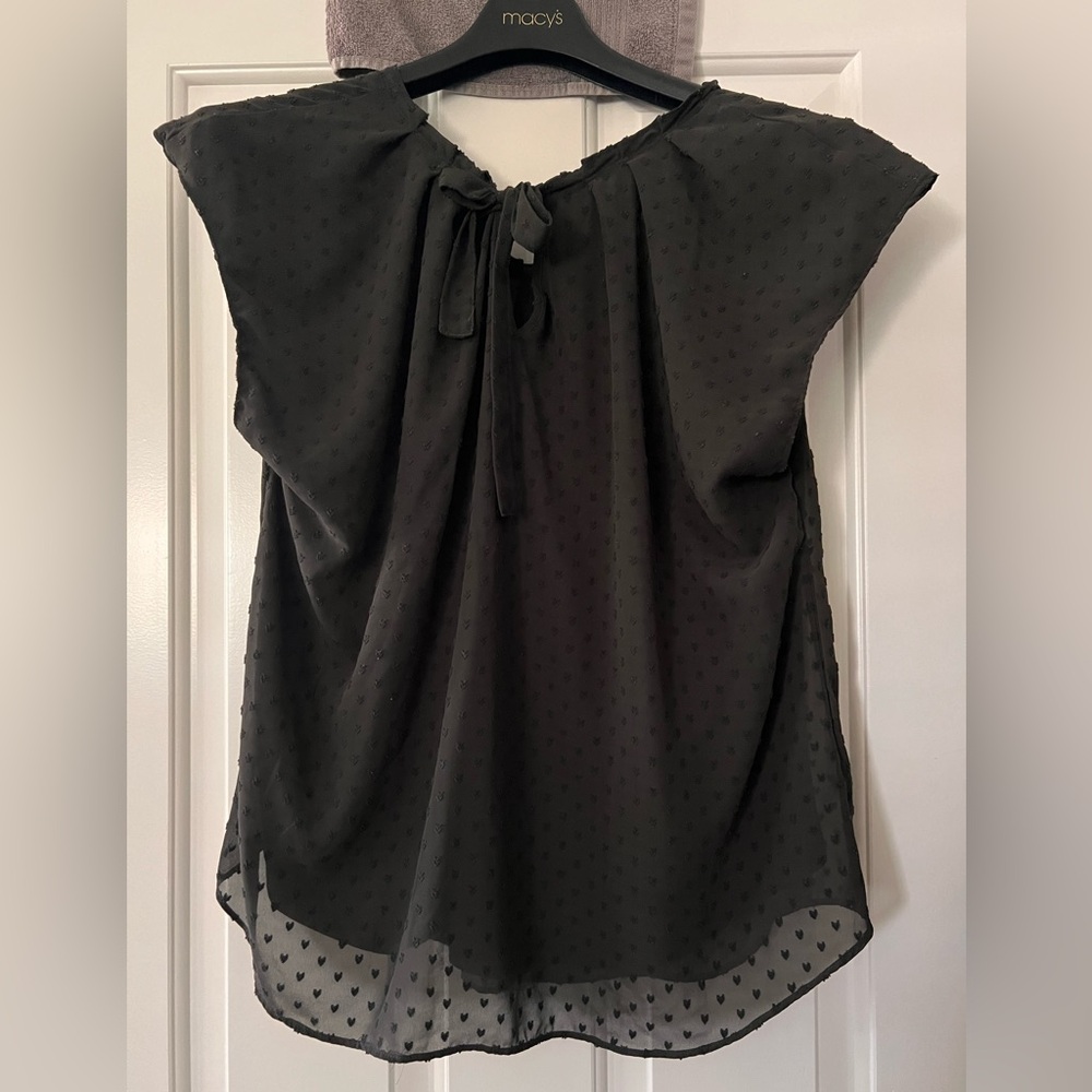 LC Lauren Conrad Black Blouse - XXL - Picture 2 of 2